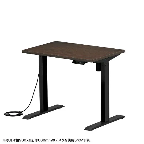 電動昇降デスク 昇降式デスク 昇降デスク パソコンデスク 作業台 e電動昇降デスク 幅130cm 奥行60cm メモリー機能付 濃い木目【受注生産品】 ERD-ER13060M サンワサプライ