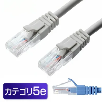 【楽天1位受賞】LANケーブル 1m 2m 3m 5m 10m cat5e より線 ギガビットイーサネット対応 青 ライトグレー ブルー カテゴリ5e
