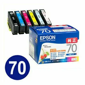 エプソン 純正インク IC6CL70 (6色パック)カラリオColorio対応 インクカートリッジ さくらんぼ【EPSON】