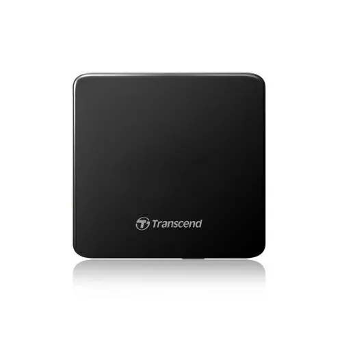 CDドライブ DVDドライブ 極薄 ポータブル ブラック 外付けDVDドライブ スリム 2年保証 ノートパソコンに最適 windows10 トランセンド Transcend
