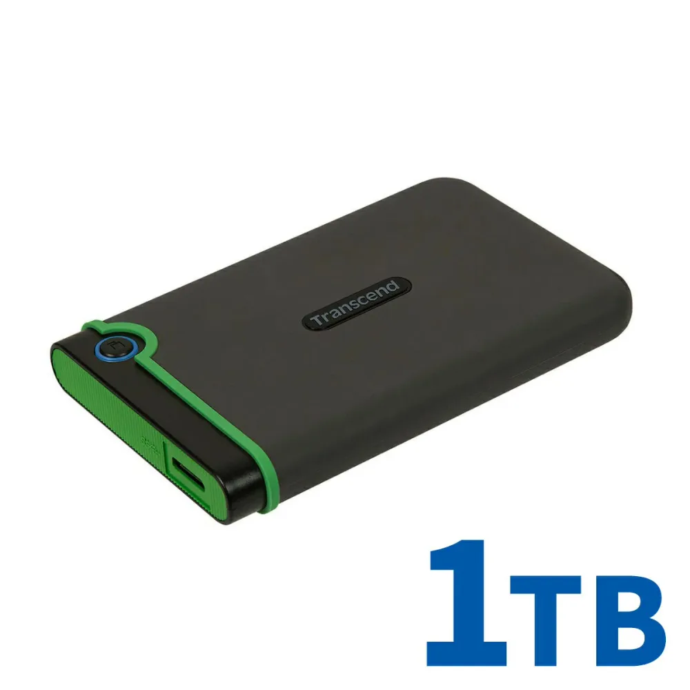 ポータブルHDD 1TB ハードディスク USB3.1 2.5インチ HDD 外付け 耐衝撃 3年保証 トランセンド 外付けHDD ポータブルハードディスク トランセンド Transcend