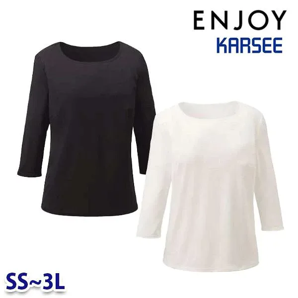 NWT059 プルオーバー(七分袖) SSから3L カーシーKARSEEエンジョイENJOYオフィスウェア事務服SALEセール 25SS