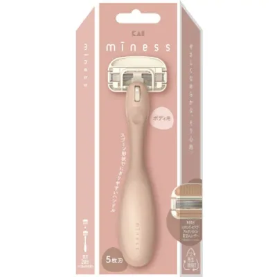 【合算3150円で送料無料】【miness】マイネス ボディ用カミソリ 本体+替刃 2個入