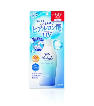 【合算3150円で送料無料】ロート製薬 スキンアクア スーパーモイスチャーUVジェル ポンプ 140g
