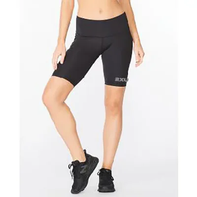 【期間限定P10倍】2XU ウィメンズ ライト スピード MCS ラン レース コンプ ミッドライズ ショート WA7236B BLK/SRF ランニング ジョギング レディース スパッツ タイツ トレーニング