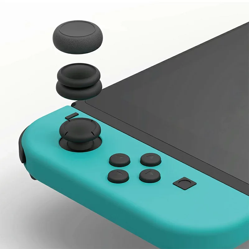 Nintendo Switch /有機 EL モデル 対応 ジョイスティックキャップ アナログスティック カバー 3 ペア 6 個入り ニンテンドースイッチ 滑り止め 精密軽量