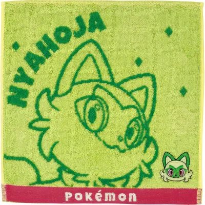 ポケモン タオルハンカチ ニャオハ PO207300 (メール便)【_