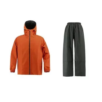 弘進ゴム B-1100 透湿 LGHT レインスーツ レインウェア 雨具 防水 透湿 作業服 ワークウェア 防寒着 秋冬 防風 軽量 通気 フード付き レンガ LL H1100BC