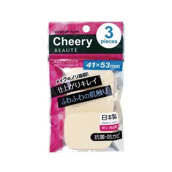 日本製 チェリーボーテ CB- 長角形 パフ 3個入 抗菌防カビ ふわふわ 高品質 3P×12個セット