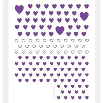TSUMEKIRA(ツメキラ) 日本製 ネイルシール es カラーハート カラフルハート 推し活 ネイルアート PURPLE(紫) ES-CHT-004