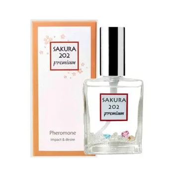 SAKURA 202 Premium 日本製 フェロモンフレグランススプレー 無香性 250倍濃度 5大フェロモン トリプルパワーストーン 30ml