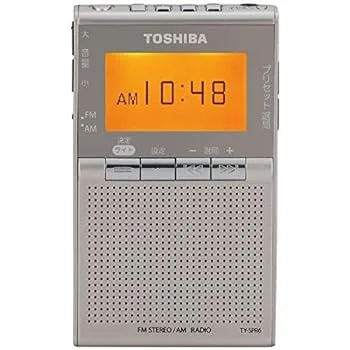 【中古】東芝 ワイドFM/AMポケットラジオTOSHIBA TY-SPR6-N