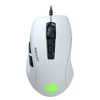 【中古】ROCCAT ゲーミングマウス Kone Pure Ultra 有線 PVC ホワイト/白 光学式/16K/サイドボタン/軽量66.5g/FPS RGB Windows 7以降 【日本正規代理店品