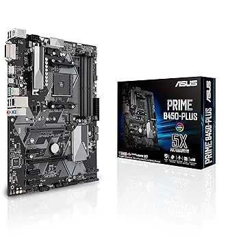 【中古】ASUS AMD B450 搭載 AM4対応 マザーボード PRIME B450-PLUS 【ATX】【 第3世代 AMD Ryzen CPU に対応】
