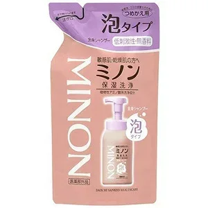 【医薬部外品】 ミノン 全身シャンプー 泡タイプ 詰替え用 (400ml) ボディソープ 洗いあがりの肌しっとり
