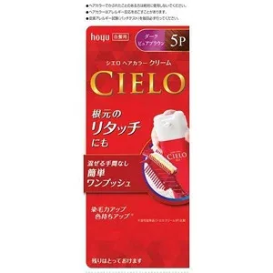 シエロ ヘアカラーEX クリーム 5P ダークピュアブラウン (1個) 混ぜる手間なし 白髪染め