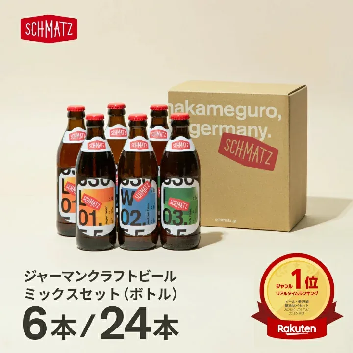 ドイツビール ビール ギフト シュマッツ クラフトビール 瓶 飲み比べ 送料無料 飲み比べセット 6本×330ml ドイツビール オクトーバーフェスト 3種 ラガー ヴァイツェン IPA インディア・ペールエール 贈り物 BBQ キャンプ お酒 小瓶 有名