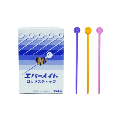 エバーメイト ロッドスティック 60本入【取り寄せ商品A】【美容師用 プロ用 理容師用 サロン専売 均一カール 巻きやすい 滑りにくい 耐久性 弾力がある 軽量 使いやすい 種類豊富】