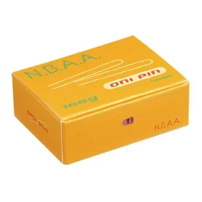 【1個】【ネコポス発送】N.B.A.A. オニピン NB-P03 ブラック 180g【取り寄せ商品A】