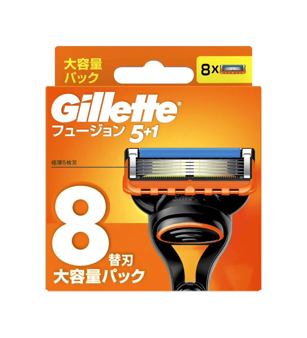 【ケース販売】【1ケース6個入】P&G フュージョンマニュアル替刃8B(シェービング)