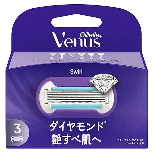 【ケース販売】【1ケース6個入】P&G ヴィーナス艶すべ肌替刃3B(シェービング)