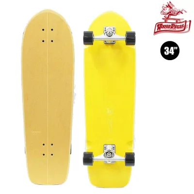 「全品5-15倍 13日08時迄」WOODY PRESS コンプリート サーフスケート WOODY 34 inch Carving: 正規品/スケボー/スケートボード/クルーザー/ウッディプレス