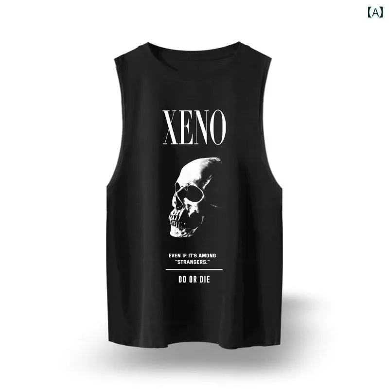 ノースリーブ メンズ マッスル フィットネス ベスト 大きいサイズ 綿 チョッキ ノースリーブ Tシャツ 筋トレ トレーニング スポーツウェア