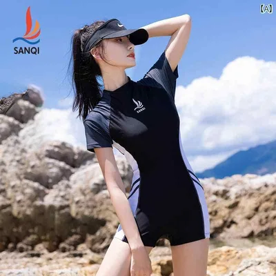 レディース 水着 おしゃれ かわいい 大人 女性 温泉 旅行 ビーチ プール リゾート サマーレジャー ワンピース ボクサー アングル プロ トレーニング 高弾性 半袖