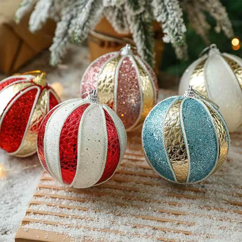 クリスマスボール 軽量 割れにくい 発泡スチロール製 クリスマスツリー オーナメント カラフル デコレーション 8cm パーティー イベント 飾り付け