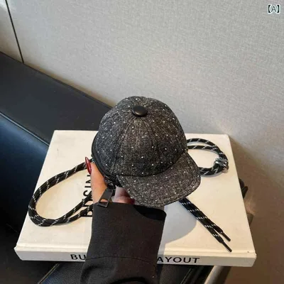 ショルダーバッグ レディース 帆布 斜めがけ キャンバス ミニバッグ 帽子型 個性的 カジュアル ストリート アルファベット スマホショルダー 軽量