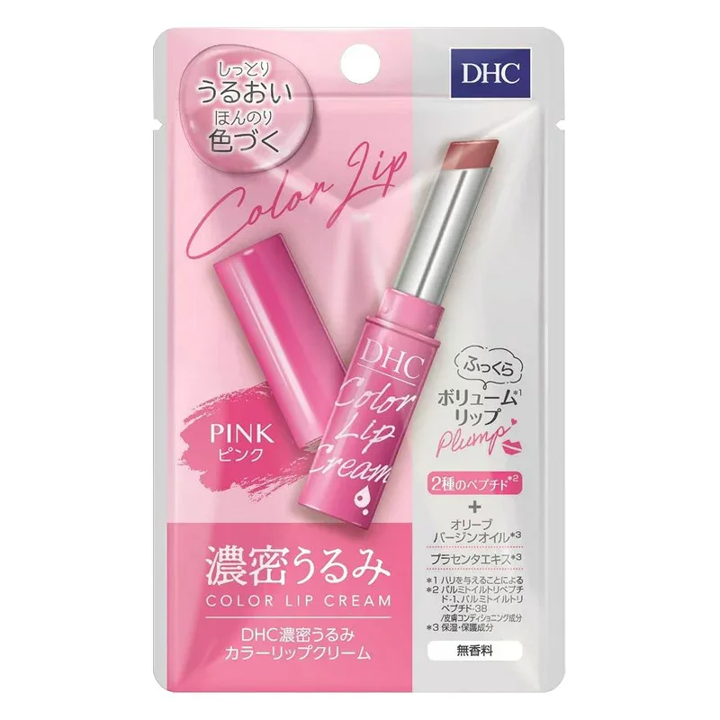 DHC 濃密うるみカラーリップクリーム ピンク 1.5g 無香料 色付きリップ カラーリップ 保湿
