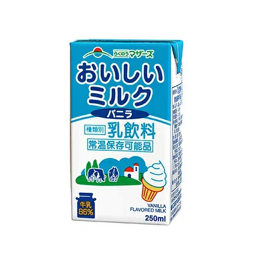らくのうマザーズ おいしいミルクバニラ 250ml×24個