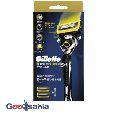 Gillette プロシールド マニュアルホルダー カミソリ 替刃2個付