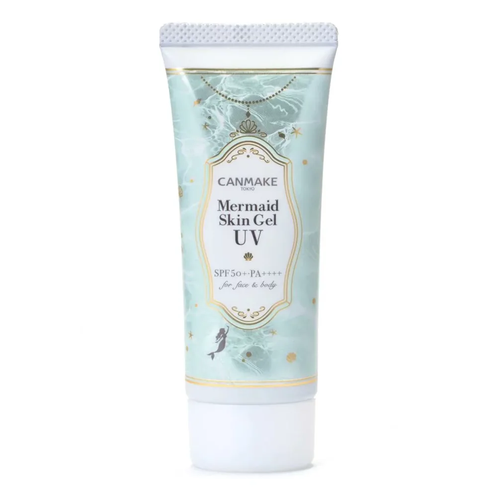 キャンメイク マーメイドスキンジェルUV C01 CICAミント 日焼け止めジェル SPF50+ PA++++ 洗顔料でオフ 全身用日焼け止め 1個 (x 1)