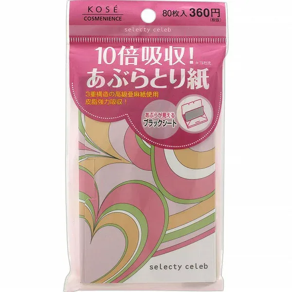 コンビニック セレクティ セレブ 超強力あぶらとり紙 80枚×6個セット