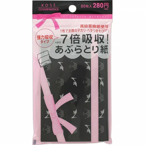 コンビニック セレクティ プリンセス 強力あぶらとり紙 80枚×6個セット