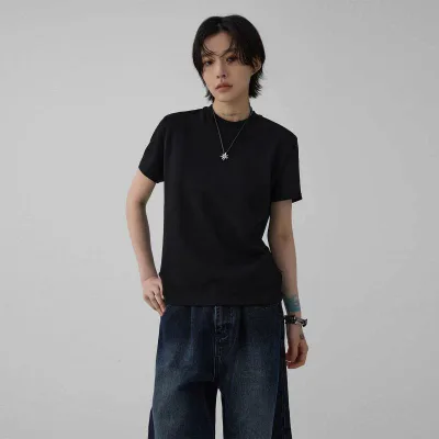 Tシャツ レディース 半袖 トップス カットソー 無地 コットン シンプル スリムシルエット クルーネック 伸縮性 ストレッチ ベーシック カジュアル インナー 重ね着 普段着 春夏 ゆったり 大きいサイズ 体型カバー 着痩せ 細見え お腹周り 二の腕カ