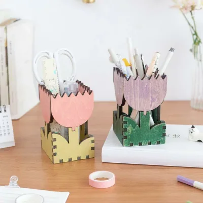 ペン立て 高級感 芸術 かわいい 北欧 紫色 小型 収納 オフィスデスク インテリア デスクオーガナイザー デコレーション コンパクト モダン