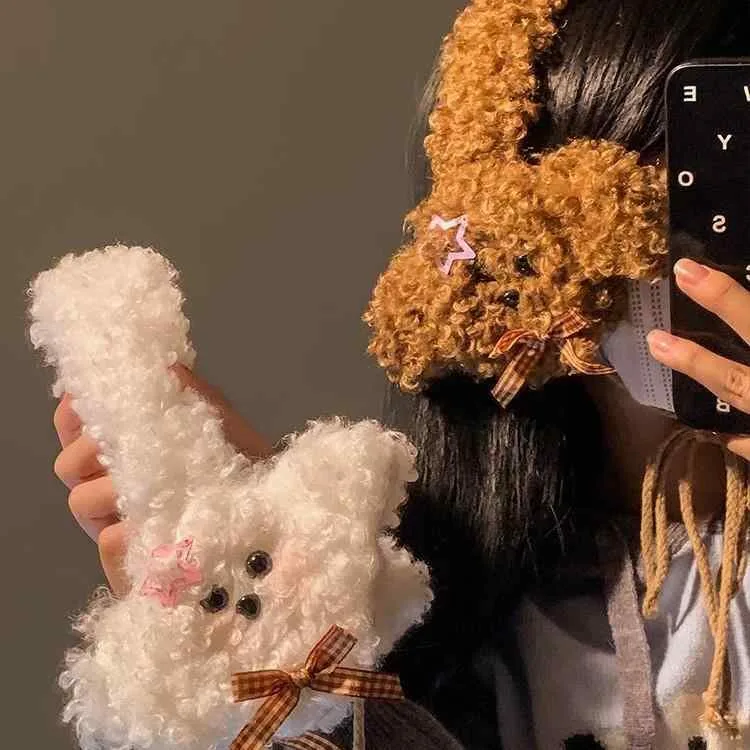 イヤーカバー 女性用 かわいい 巻き毛小犬 モチーフ ぬいぐるみ 毛绒 冬用 保暖 防寒 暖か 学生 通学 サイクリング アウトドア 耳当て スタイリッシュ 軽量 柔らか