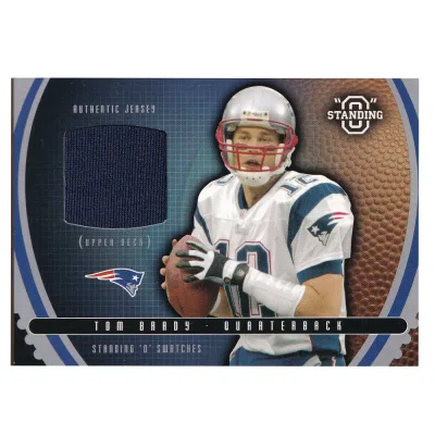 NFL トム・ブレイディ ペイトリオッツ トレーディングカード 2003 Standing O Swatches Authentic Game Jerseys Card Upper Deck