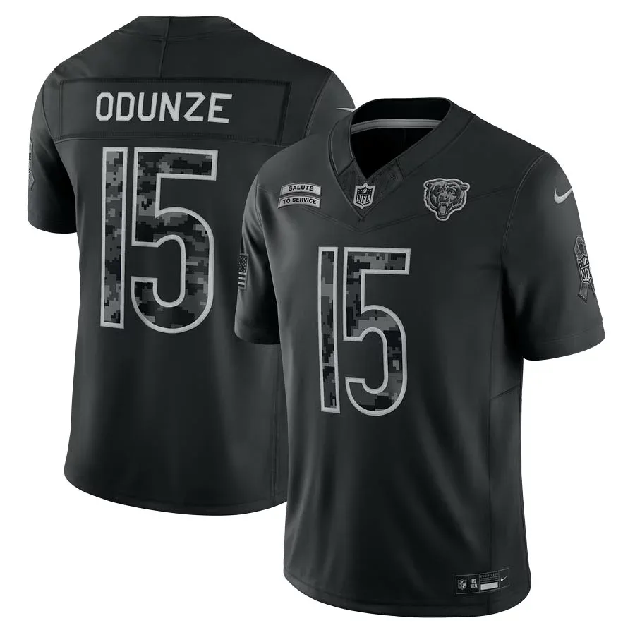 NFL ローム・オドゥンゼ ベアーズ ユニフォーム サルートトゥサービス2026 Salute To Service Stitched リミテッドジャージ ナイキ/Nike ブラック