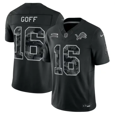 NFL ジャリッド・ゴフ ライオンズ ユニフォーム サルートトゥサービス2026 Salute To Service Stitched リミテッドジャージ ナイキ/Nike ブラック