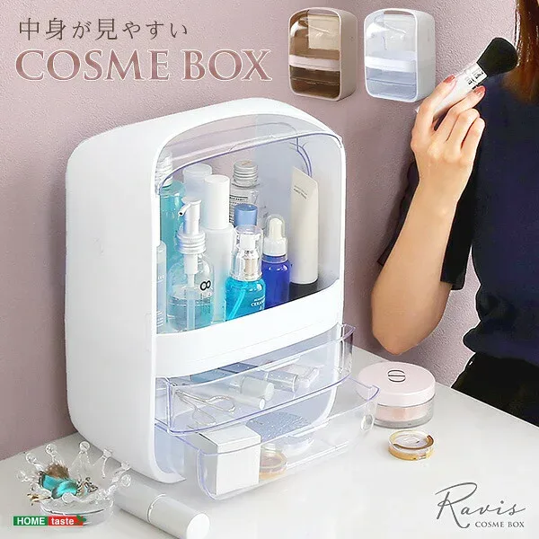 中身が見やすいコスメボックス「コスメボックス メイク 収納 コフレ メイクボックス バニティケース バニティボックス 化粧品 コンパクト ギフト ss12」