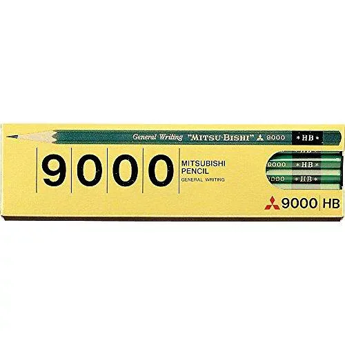 三菱鉛筆 鉛筆 9000 HB 1ダース K9000HB