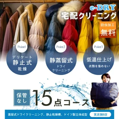 クリーニング 宅配クリーニング \ブロガーさん推薦!/ 詰め放題 最大15点 送料無料 衣替え 新生活 カシミアクリーニング スキーウェアクリーニング 簡易染み抜き無料 天然石鹸クリーニング 【サービス特集認定商品】