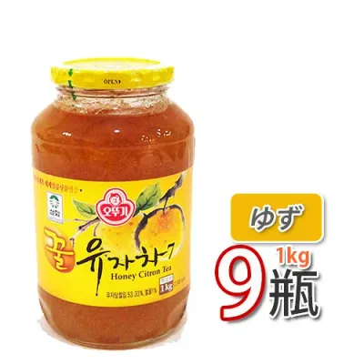 【あす楽】【大人気商品】蜂蜜ゆず茶1kgx9個 「1BOX」★韓国 ハチミツ ゆず茶 ビタミンCがレモンの3倍!美味しく風邪予防! (08034x9)オットギ 韓国お茶 健康茶 韓国飲料 韓国ドリンク 三和 蜂蜜ゆず茶 蜂蜜入お茶 柚子茶