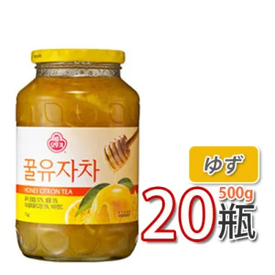 あす楽【大人気商品】オットギ 蜂蜜ゆず茶 500gx20個 (1box) 韓国産 ゆず茶 ビタミンCがレモンの3倍!美味しく風邪予防!オットギ 韓国お茶 健康茶 韓国飲料 韓国ドリンク三和 蜂蜜ゆず茶 (08035x20)【S】