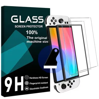 【2枚強化ガラス+ガイド枠】 対応 Nintendo Switch2 用 ガラスフィルム ガイド枠付き スイッチ 2 / Switch 2 フィルム 液晶保護 指紋防止 硬度9H 耐衝撃 飛散防止 自動吸着 気泡ゼロ ラウンドエッジ…