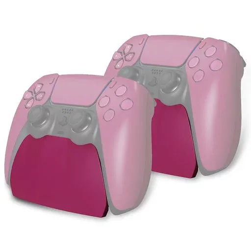 PlayVital 2セット ps5コントローラー対応用ディスプレイスタンド、デュアルセンス5対応収納スタンド、ps5コントローラー対応用机収納スタンド、スタンドホルダー、滑り止めラバーパッド…