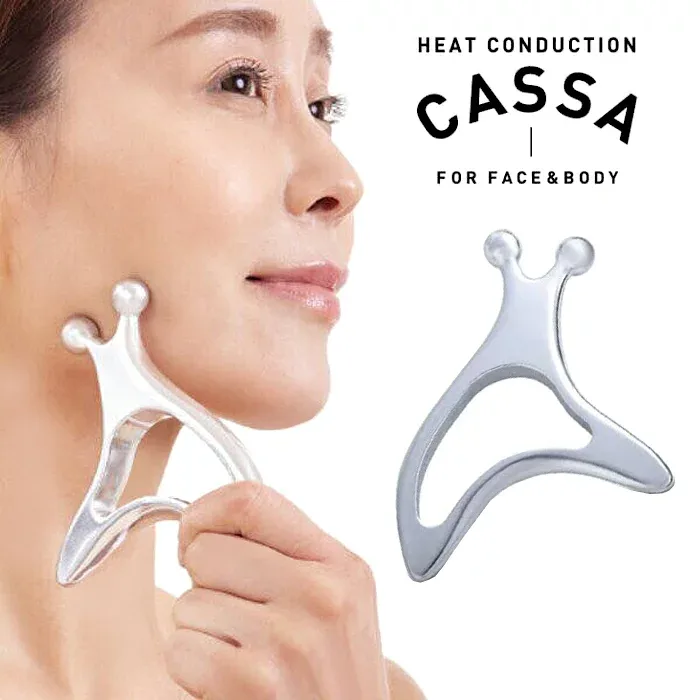 美顔器 熱伝導カッサ FACE&BODY 美容 かっさ ツボ押し ハンディーかっさ フェイスケア フェイスライン ボディケア 美容 かっさプレート マッサージ お腹 太もも 足 脚 ふくらはぎ 腕 二の腕 顔 首 つぼ押し お風呂でツボ押し (af-7813m)【メール便送料無料】